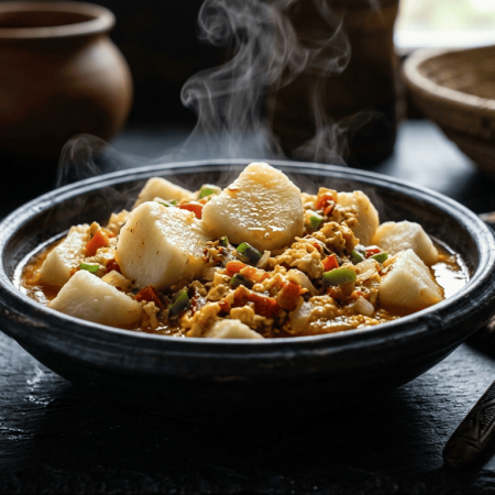 YAM AND EGG SAUCE
